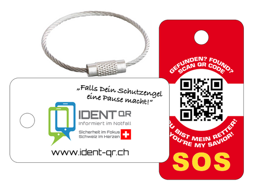 IDENT-QR Schweiz Allesbringer inkl. Metallband