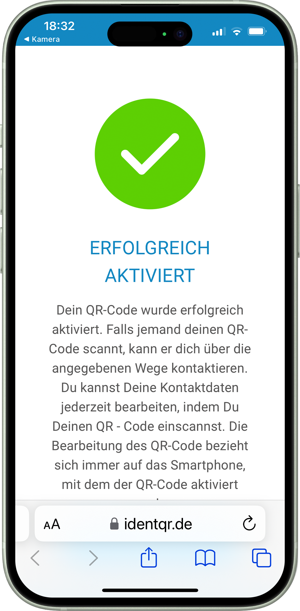 Schüeli Special: IDENT-QR SOS Sticker eckig